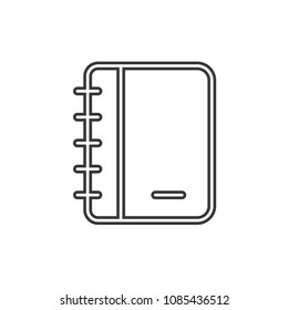 Files and Folders Notebook Outline Simple Vector Icon
