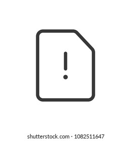Files and Folders Outline Simple Vector Icon