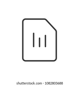 Files and Folders Outline Simple Vector Icon