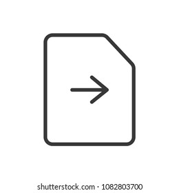Files and Folders Outline Simple Vector Icon