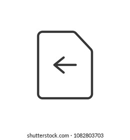 Files and Folders Outline Simple Vector Icon