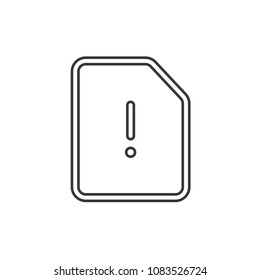 Files and Folders Outline Simple Vector Icon