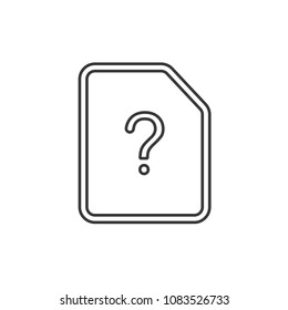 Files and Folders Outline Simple Vector Icon