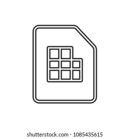 Files and Folders Outline Simple Vector Icon