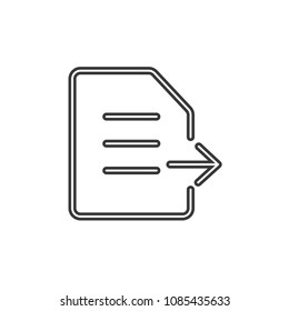 Files and Folders Outline Simple Vector Icon