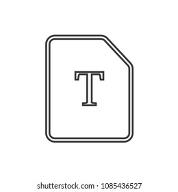 Files and Folders Outline Simple Vector Icon