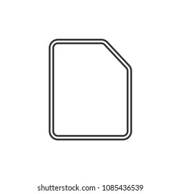 Files and Folders Outline Simple Vector Icon