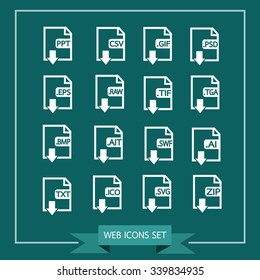 Files Format Icon Set