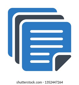 files glyph double color