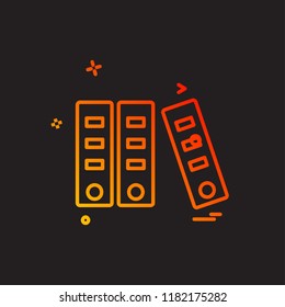 Files icon design vector