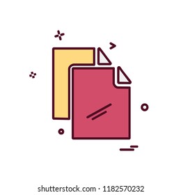 Files icon design vector