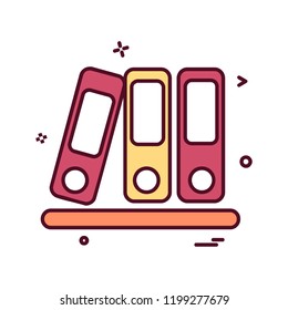Files icon design vector