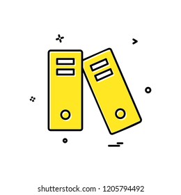 Files icon design vector