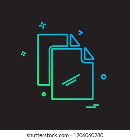 Files icon design vector