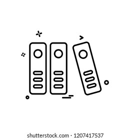Files icon design vector