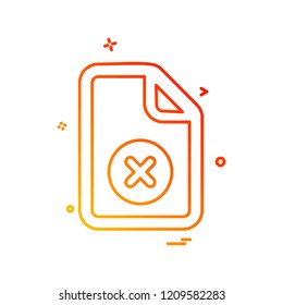 Files icon design vector