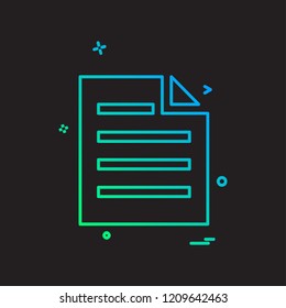 Files icon design vector