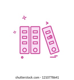 Files icon design vector