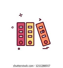 Files icon design vector