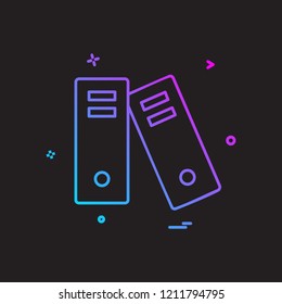 Files icon design vector