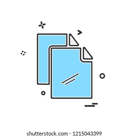 Files icon design vector