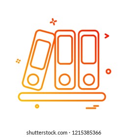 Files icon design vector
