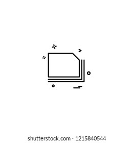 Files icon design vector 