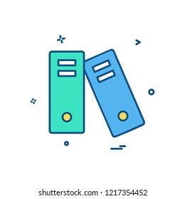 Files icon design vector