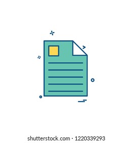 Files icon design vector