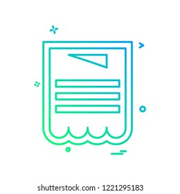 Files icon design vector