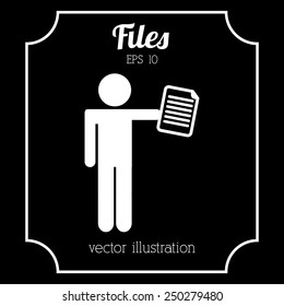 files icon design, vector illustration eps10 graphic 