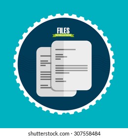 files icon design, vector illustration eps10 graphic 