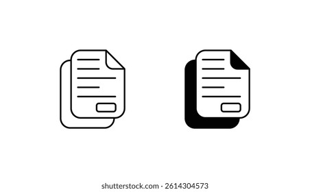 Files icon design with white background stock illustration
