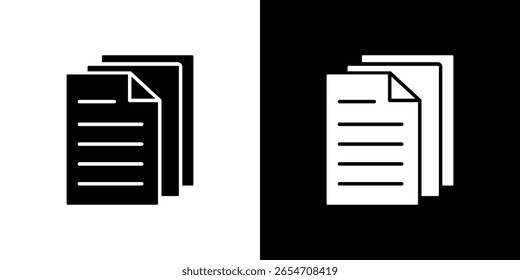 Files icon of a flat style vector