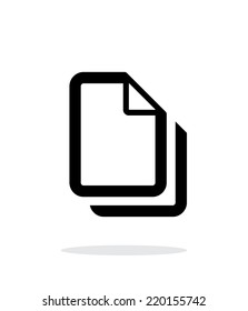Files icon on white background. Vector illustration.