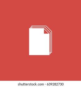 files icon. sign design. red background