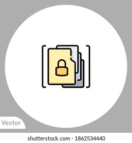 Files icon sign vector,Symbol, logo illustration for web and mobile