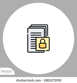 Files icon sign vector,Symbol, logo illustration for web and mobile