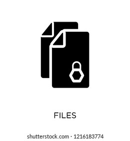 Files icon. Files symbol design from Web navigation collection. Simple element vector illustration on white background.