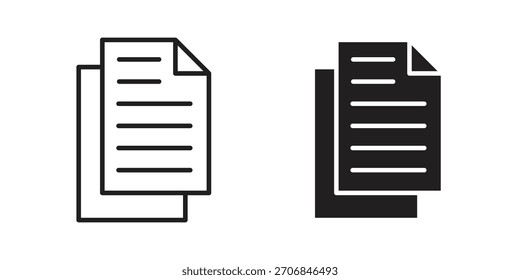 Files icon symbol for logo, web, app designs.