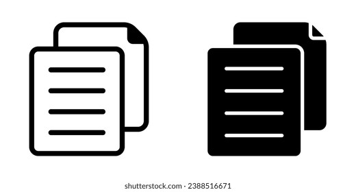 Files Icon. symbol for mobile concept and web design. vector illustration