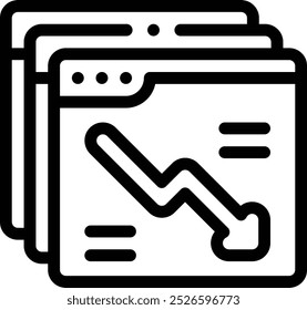 icono de archivos. Diseño De Estilo Lineal Delgado Aislado Sobre Fondo Blanco