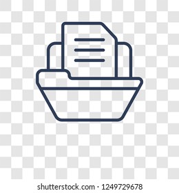 Files icon. Trendy Files logo concept on transparent background from User Interface and Web Navigation collection