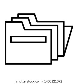 Files Icon, Vector Illustration, Business Outline