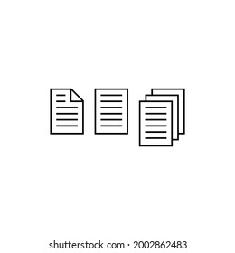 Files icon. Vector illustration eps10