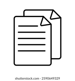 Files icon  vector illustration, pictogram isolated on white background. color editable