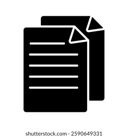 Files icon  vector illustration, pictogram isolated on white background. color editable