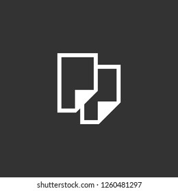 files icon vector. files sign on black background. files icon for web and app