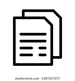 Files Icon Vector Symbol Design Illustration
