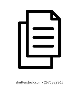 Files Icon Vector Symbol Design Illustration